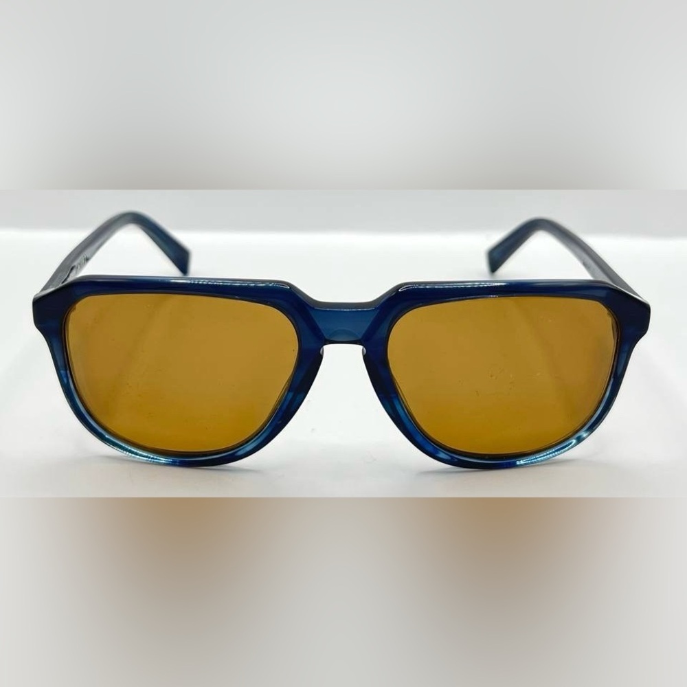 Warby Parker Garrett 953 Blue Oval Sunglasses Frames Only - Picture 3 of 8